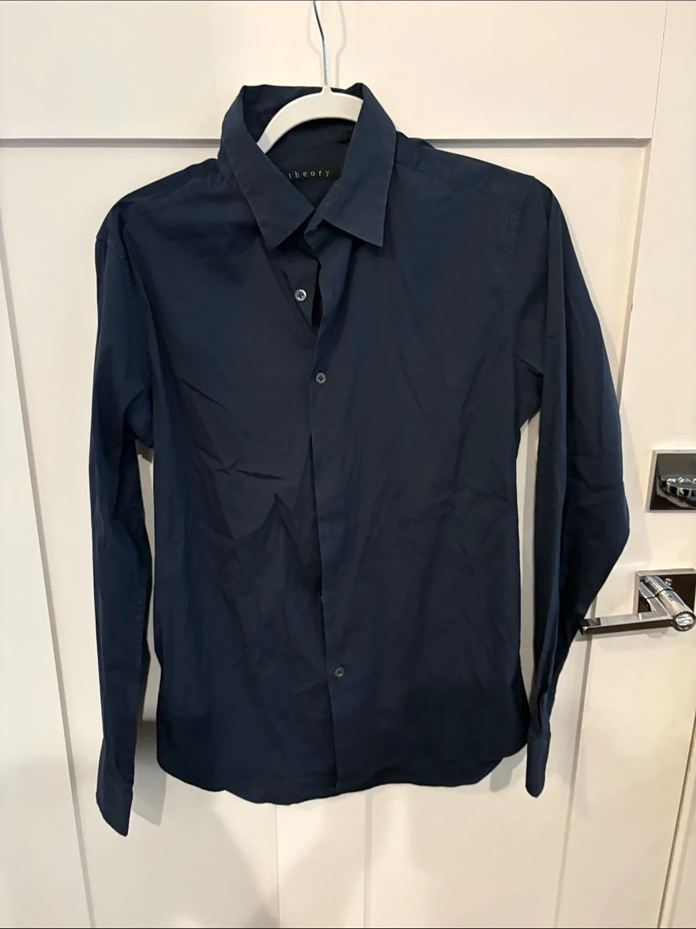 Theory Men’s Navy Dress Shirt